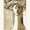 Isaac Kahn | Etching - Head of Woman