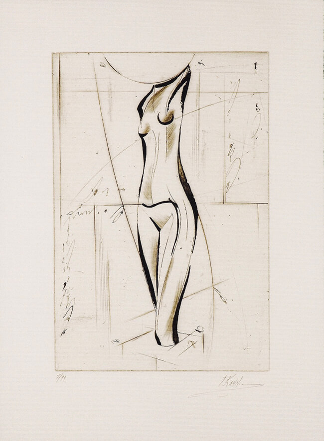 Isaac Kahn | Etching - Torso