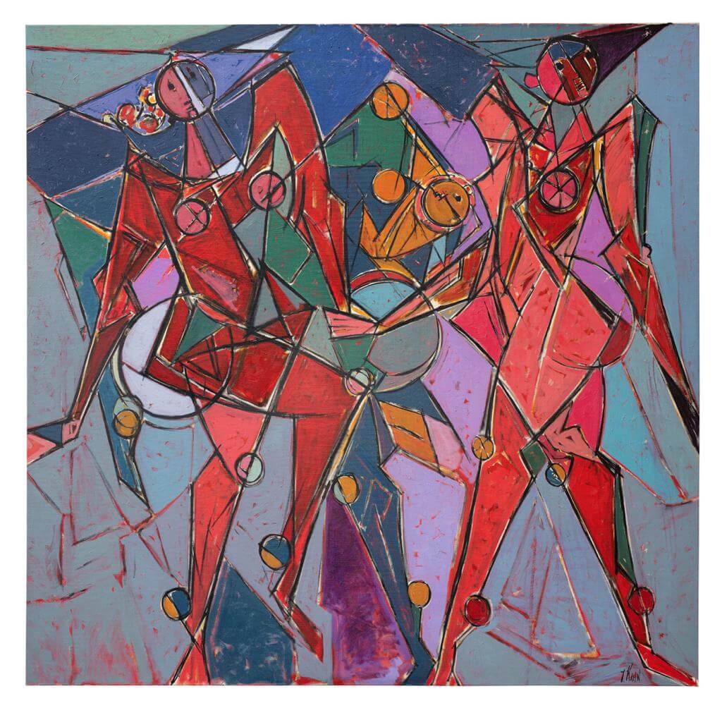 Isaac Kahn | Original Painting - Dancers