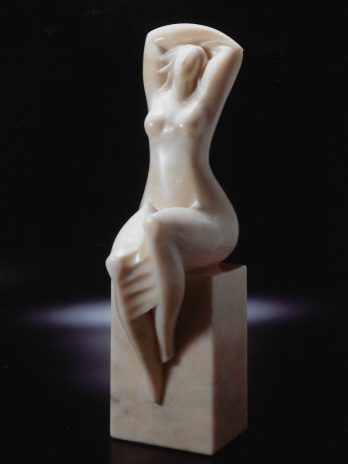 Seated figure